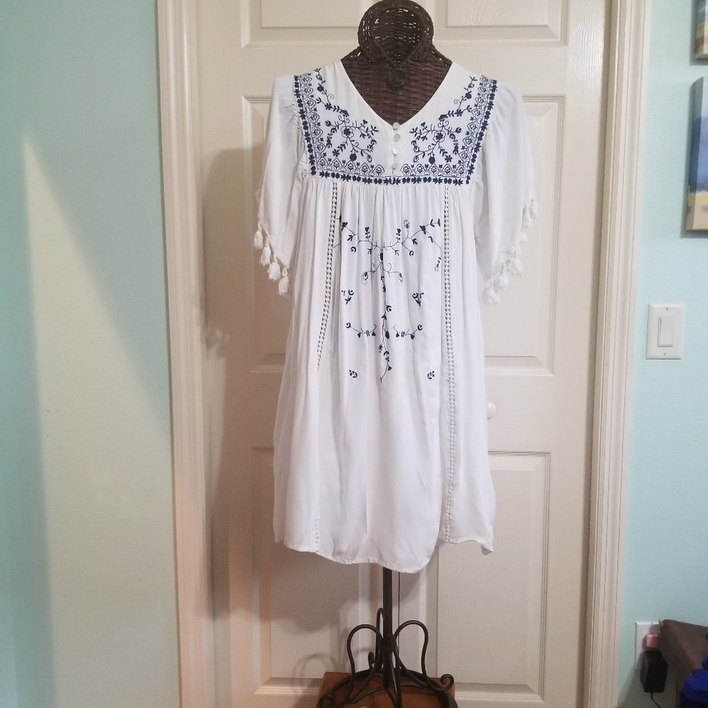 PRETTY PINK Baby Doll Boho Dress